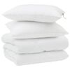 vidaXL Winter Duvet with Pillow 3 pcs White Microfiber