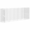 vidaXL Gabion Raised Bed | Silver | Galvanised iron | Large | Durable