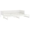 vidaXL Pull-out Day Bed without Mattress White 2x(80x200) cm