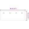 vidaXL Wall Mounted Coat Rack 80x30 cm Tempered Glass Home