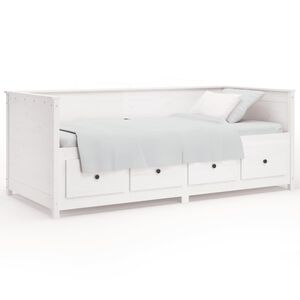vidaXL Day Bed without Mattress White 80x200 cm Solid Wood Pine