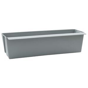vidaXL Flower Boxes for Euro Pallets 24 pcs Light grey Polypropylene