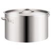 vidaXL 2 Piece Stock Pot Set 58/32 L Stainless Steel