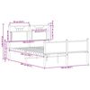 vidaXL Bed Frame without Mattress Sonoma Oak 120x200 cm Engineered Wood