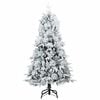 vidaXL Artificial Hinged Christmas Tree Green 120 cm PE and PVC
