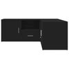 vidaXL Corner Cabinet Black 200x40x45 cm Engineered Wood
