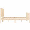 vidaXL Bed Frame without Mattress Double Solid Wood Pine