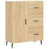 vidaXL Highboard Sonoma Oak 69.5x34x180 cm Engineered Wood