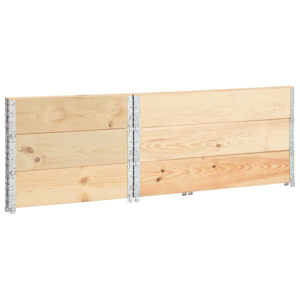 vidaXL Raised Beds 3 pcs 80x120 cm Solid Pine Wood (310051)