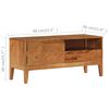 vidaXL TV Cabinet Solid Wood 88x30x40 cm