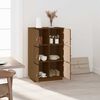 vidaXL Highboard Honey Brown 67x40x108.5 cm Solid Wood Pine
