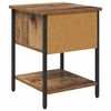 vidaXL Bedside Table Old Wood 34 x 35.5 x 45 cm Engineered Wood