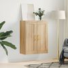 vidaXL Wall Mounted Cabinet Sonoma Oak 69.5x34x90 cm Engineered Wood