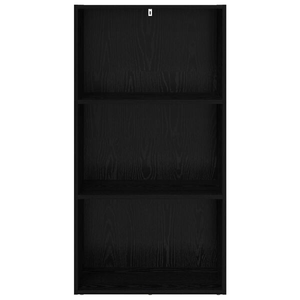 vidaXL Bookshelf Black Oak 60 x 30 x 114 cm Engineered Wood