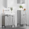 vidaXL Bathroom Furniture Set with Drawer with Shelf 2 pcs Grey Sonoma