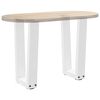 vidaXL Coffee Table Legs V-Shape 2 pcs White 38x(42-43.3) cm Steel