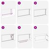 vidaXL Basement Window RISOR 80x60 cm Tilt&Turn DIN Right White