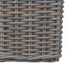 vidaXL Planter Basket with Storage 2 pcs Grey Lacak Rattan