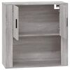 vidaXL Wall Cabinet Grey Sonoma 80x33x80 cm Engineered Wood