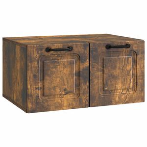 vidaXL Wall-Mounted TV Cabinet Smoked Oak 59.5 x 41 x 30 cm