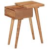 vidaXL Bedside Table Solid Acacia Wood 45x32x55 cm