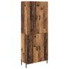 vidaXL Highboard Old Wood 69.5 x 34 x 180 cm Engineered Wood