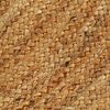 vidaXL Braided Area Rug with Tassels 120 cm Jute Round