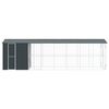 vidaXL Bird Cage Anthracite 860 x 208 x 247 cm Galvanised Steel