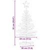 vidaXL Christmas Tree with Stand Brown 90 cm Solid teak wood