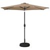 vidaXL Garden Parasol with LED Lights and Base 270 x 270 cm Polyester