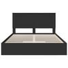vidaXL Storage Bed with Headboard Black 150 x 200 cm Engineered Wood