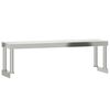 vidaXL Kitchen Work Table with Overshelf 110x55x120 cm Stainless Steel