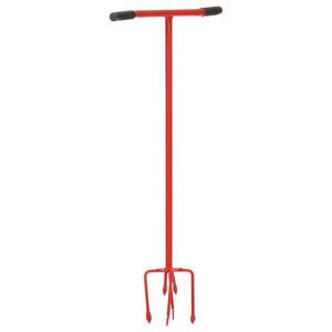 vidaXL Garden Claw Red Steel
