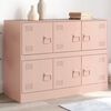 vidaXL Sideboard Pink 99x39x73 cm Steel