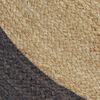 vidaXL Handmade Rug Jute with Dark Grey Border 240 cm