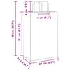 vidaXL Paper Bags 50 pcs with Handles White 21x11x31 cm