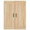 vidaXL Wall Mounted Cabinet Sonoma Oak 69.5x34x90 cm Engineered Wood