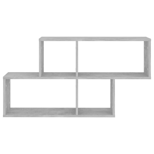 vidaXL Wall Shelf Concrete Grey 100x18x53 cm Engineered Wood