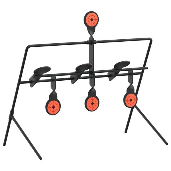vidaXL Resetting Target Black 38 x 20.5 x 33 cm Steel