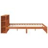 vidaXL Bed Frame with Storage Headboard Wax Brown 140 x 190 cm
