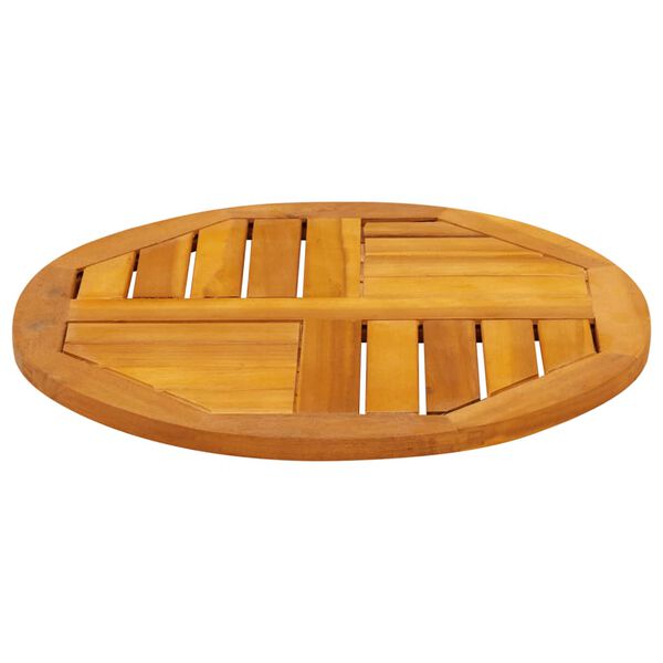 vidaXL Table Top &Oslash;50x2 cm Round Solid Wood Acacia