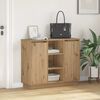 vidaXL LED Sideboard Artisan Oak 90 x 32 x 75 cm Engineered Wood