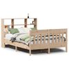 vidaXL Bed Frame without Mattress 150x200 cm King Size Solid Wood Pine