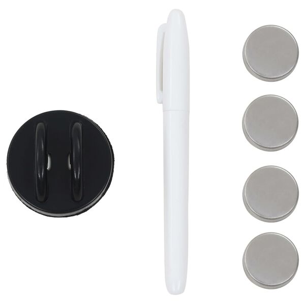 vidaXL Wall Mounted Magnetic Board Glass 60x60 cm