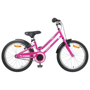 vidaXL Kids Bike 20 Inches for 6-11 Years Old Pink Black