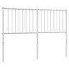 vidaXL Metal Headboard White 135 cm