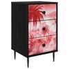 vidaXL Bedside Cabinet AACHEN Black Oak 36 x 33 x 61 cm