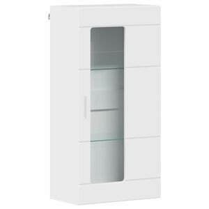 vidaXL Wall-mounted Cabinet High gloss white 55 x 29 x 100 cm