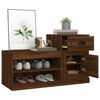 vidaXL Shoe Cabinet Brown Oak 100x42x60 cm Engineered Wood