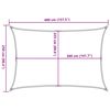 vidaXL Sunshade Sail 160 g/m² Rectangular Light Grey 2.5x4 m HDPE